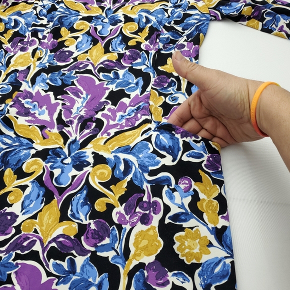 J. McLaughlin Catalyst Artist Garden Floral Print Catalina Cloth Midi Dress Sz M - Picture 8 of 10